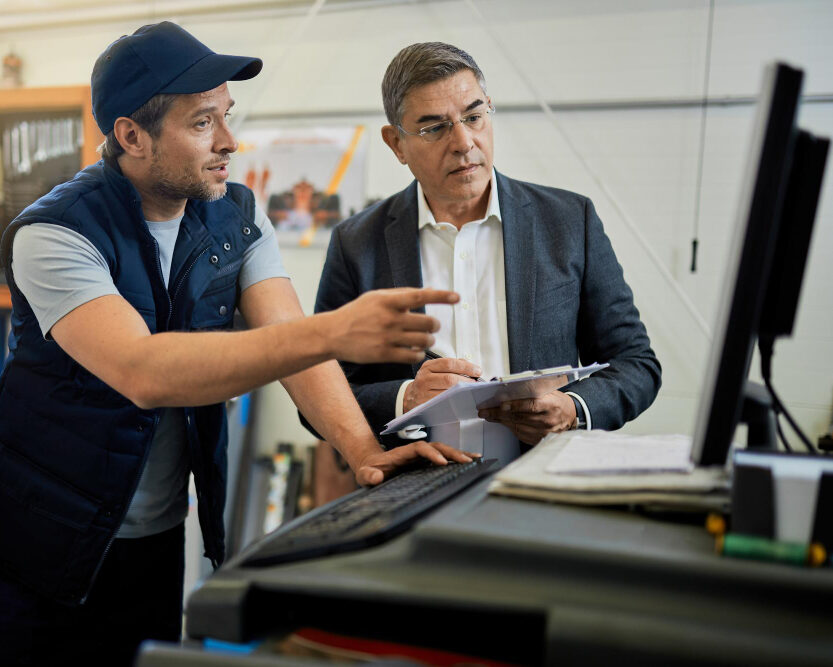 Discussing regarding business 